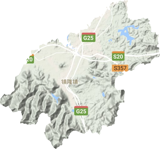 鎮(zhèn)隆鎮(zhèn)地形圖