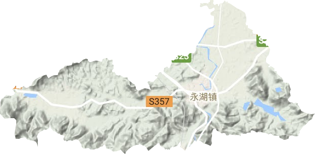 永湖鎮地形圖