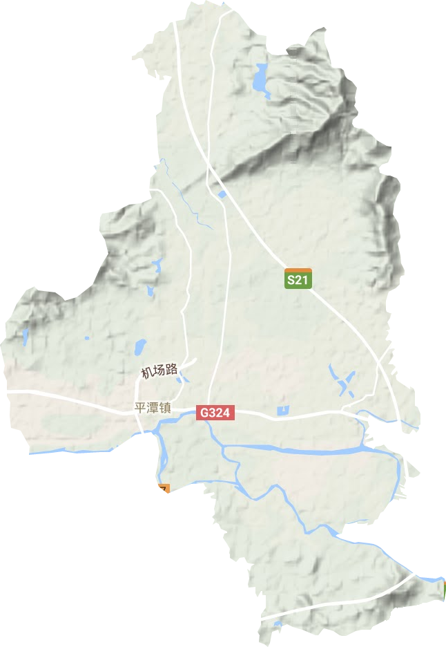 平潭鎮(zhèn)地形圖