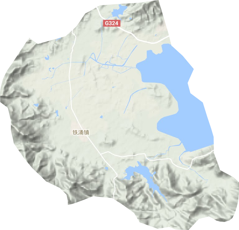 鐵涌鎮地形圖