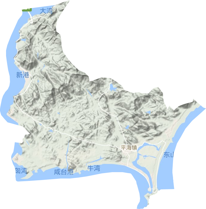平海鎮地形圖