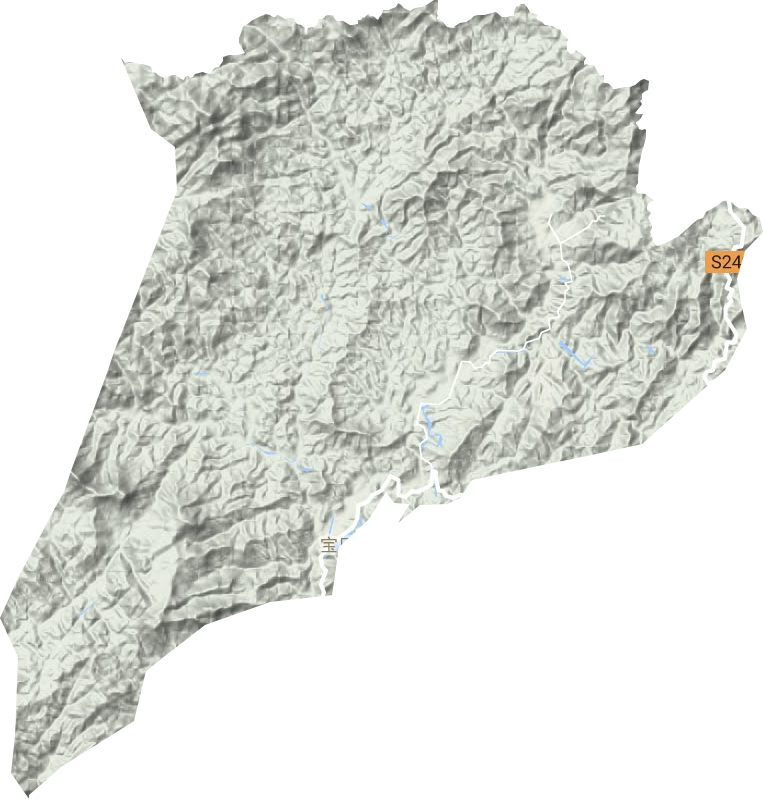 寶口鎮地形圖