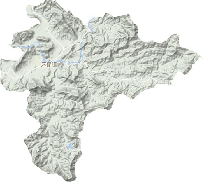 麻榨鎮地形圖