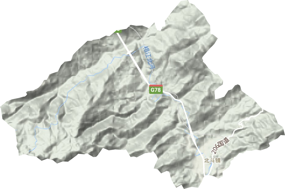 北斗鎮(zhèn)地形圖