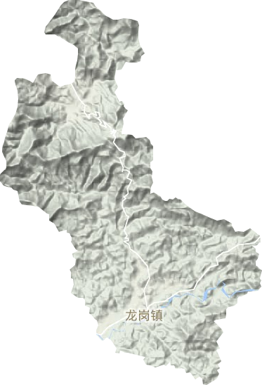 龍崗鎮地形圖