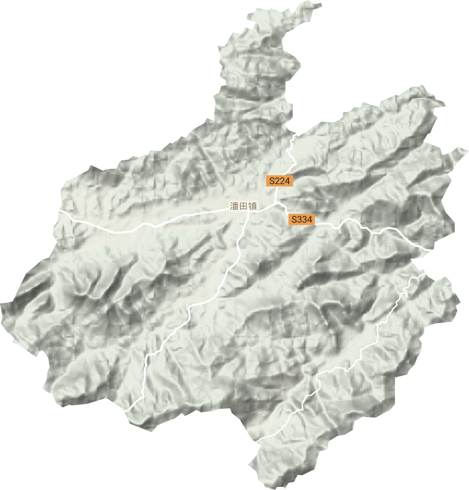 潘田鎮地形圖