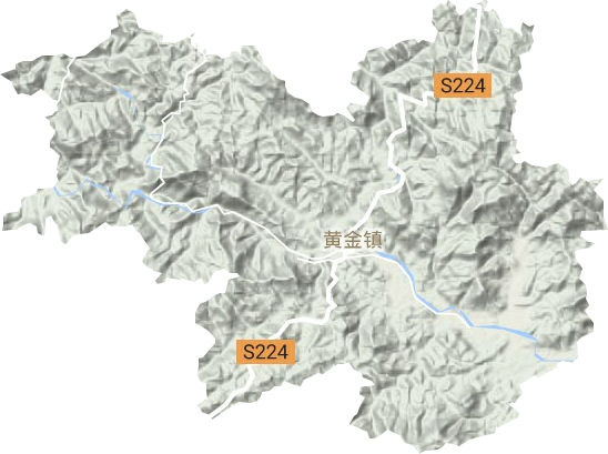 黃金鎮地形圖