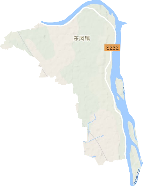 東鳳鎮(zhèn)地形圖