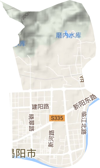 東升街道地形圖