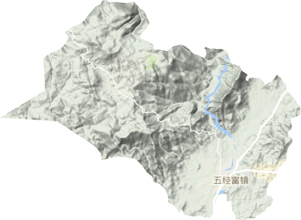 五經富鎮地形圖