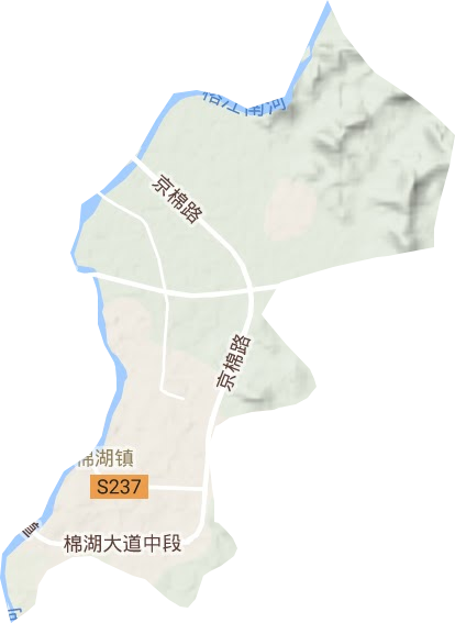 棉湖鎮地形圖