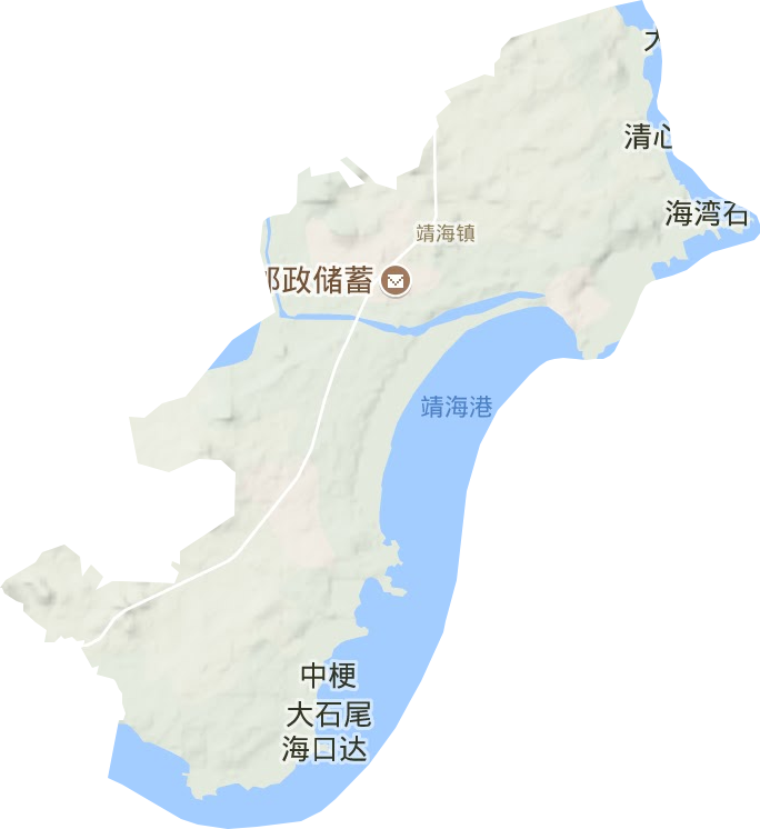 靖海鎮(zhèn)地形圖
