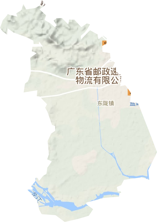 東隴鎮(zhèn)地形圖