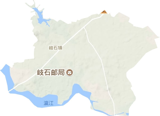 岐石鎮地形圖