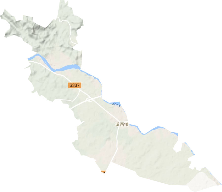 溪西鎮(zhèn)地形圖