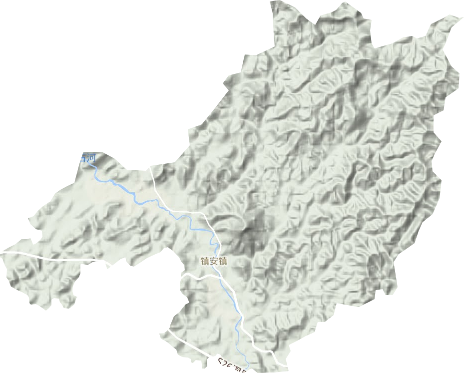 鎮安鎮地形圖