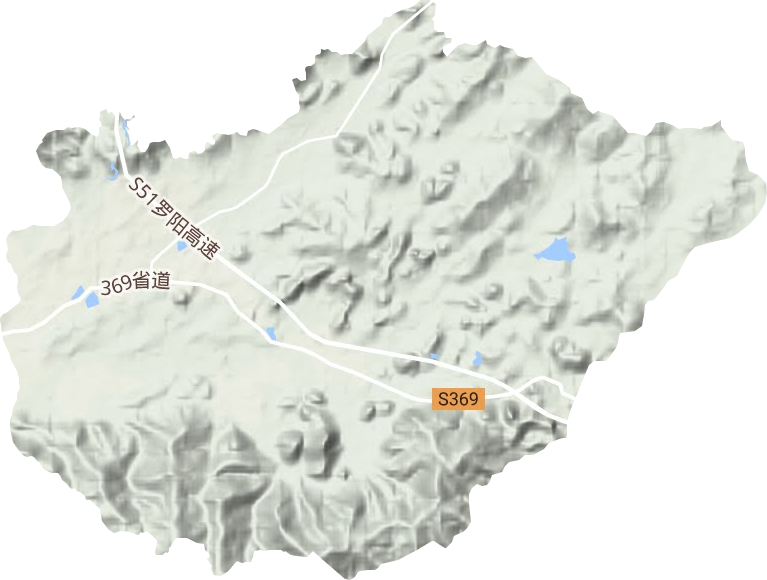 滿塘鎮地形圖