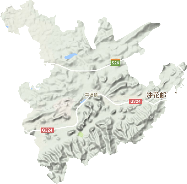 蘋塘鎮(zhèn)地形圖