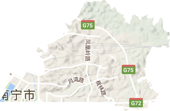 南湖街道地形圖