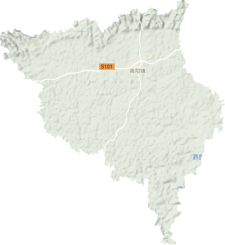 南陽鎮地形圖