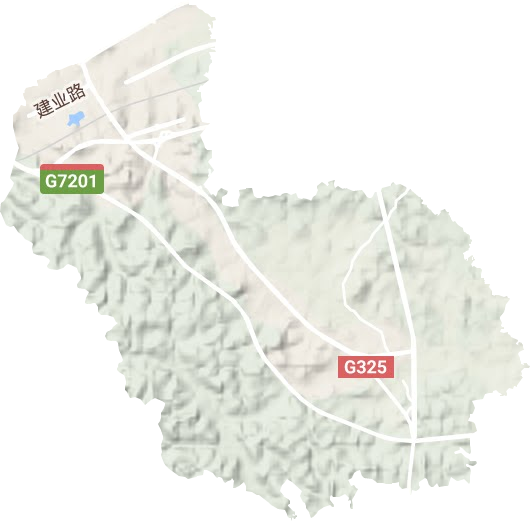 玉洞街道地形圖