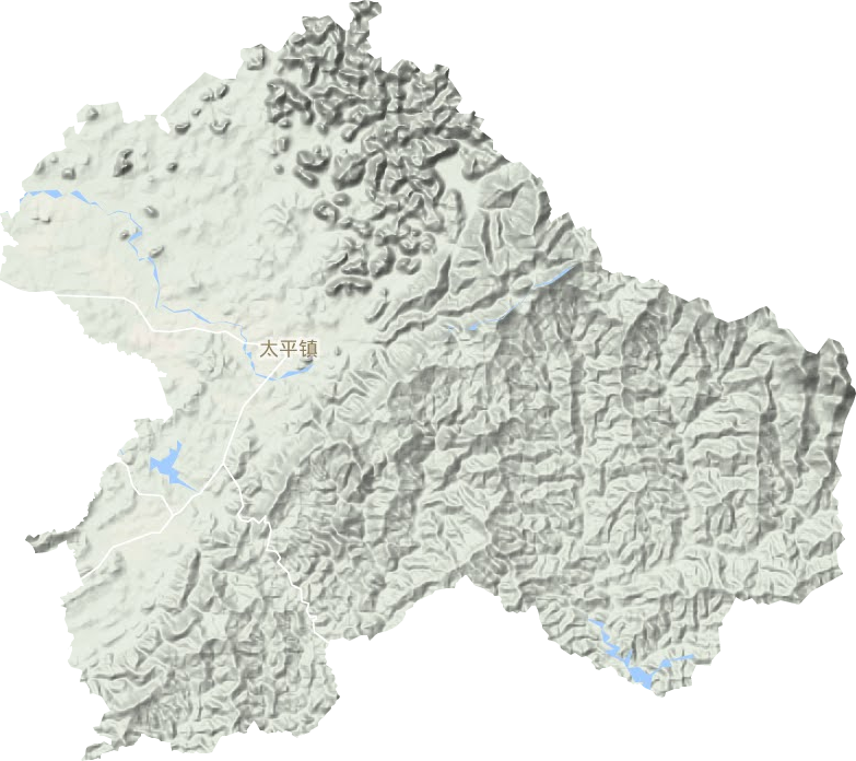 太平鎮(zhèn)地形圖
