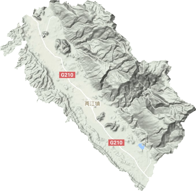 兩江鎮(zhèn)地形圖