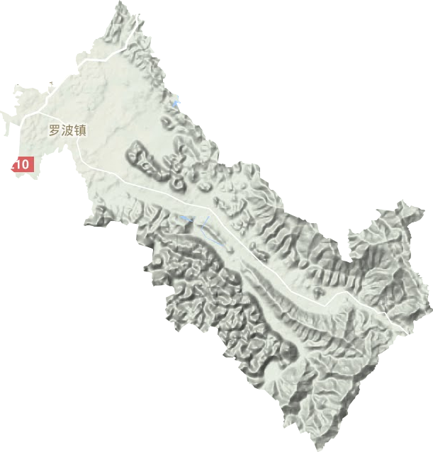 羅波鎮地形圖