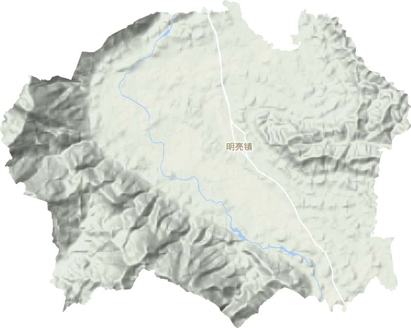 明亮鎮地形圖