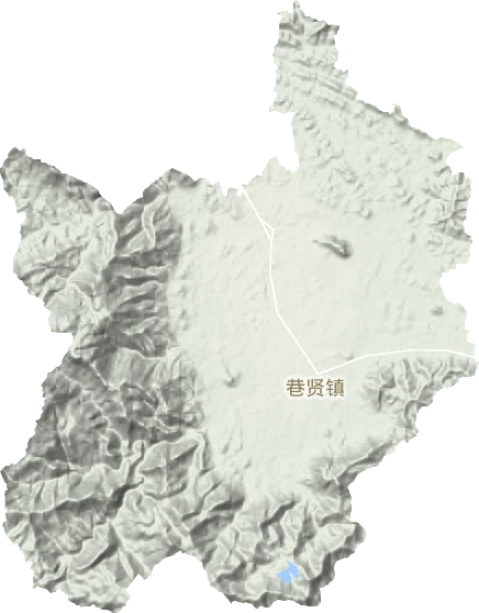 巷賢鎮地形圖