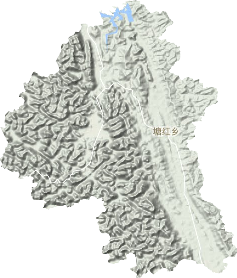 塘紅鄉(xiāng)地形圖