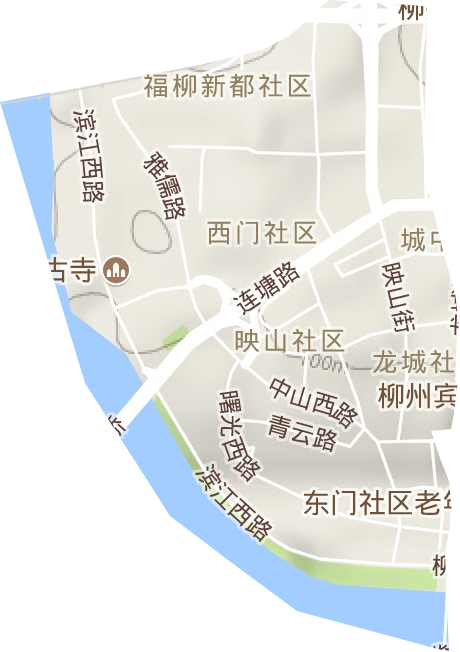 中南街道地形圖