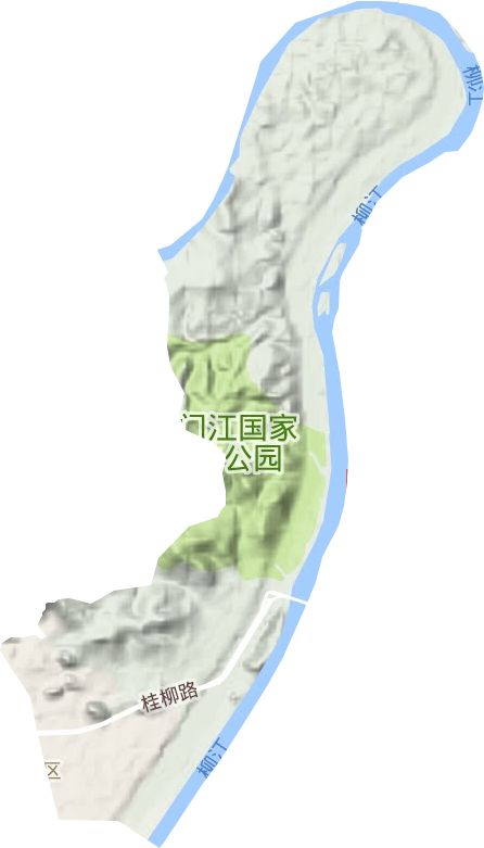 靜蘭街道地形圖