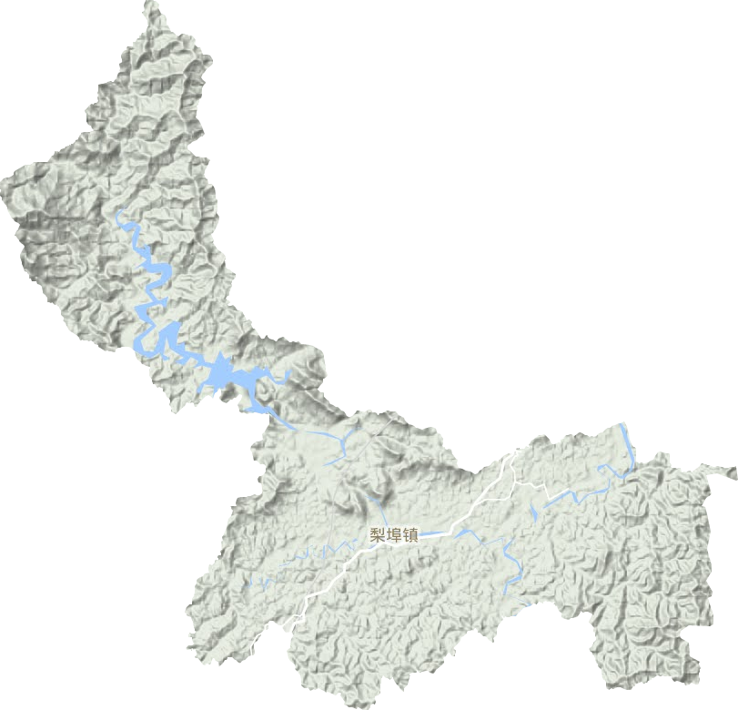 梨埠鎮地形圖