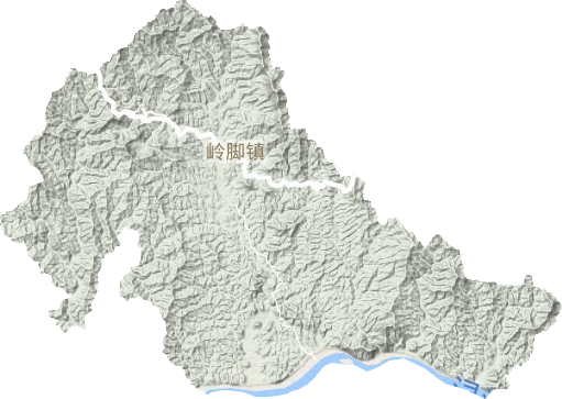 嶺腳鎮地形圖