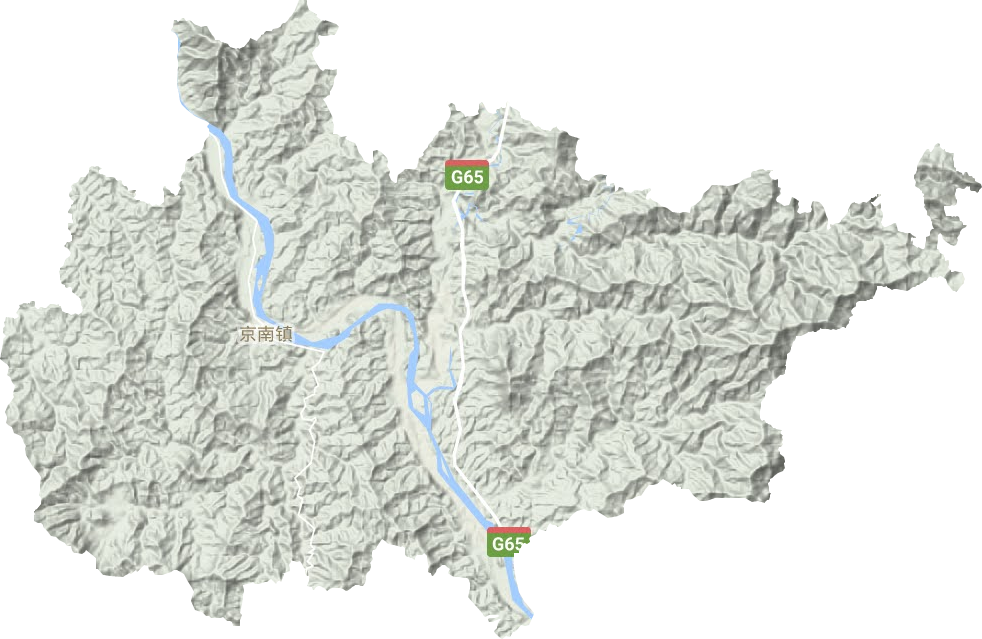 京南鎮(zhèn)地形圖