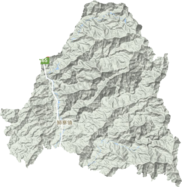 獅寨鎮(zhèn)地形圖