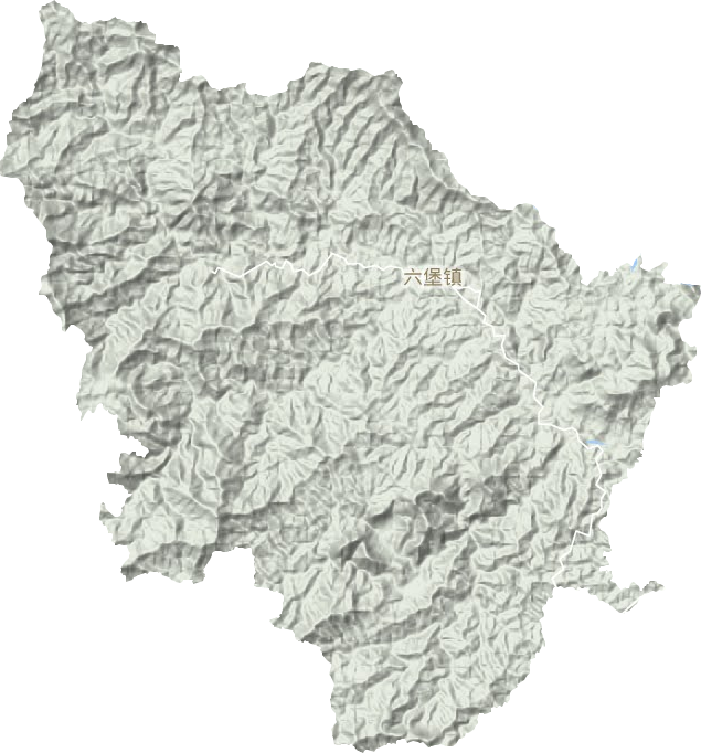 六堡鎮(zhèn)地形圖