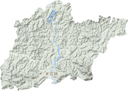 木雙鎮地形圖