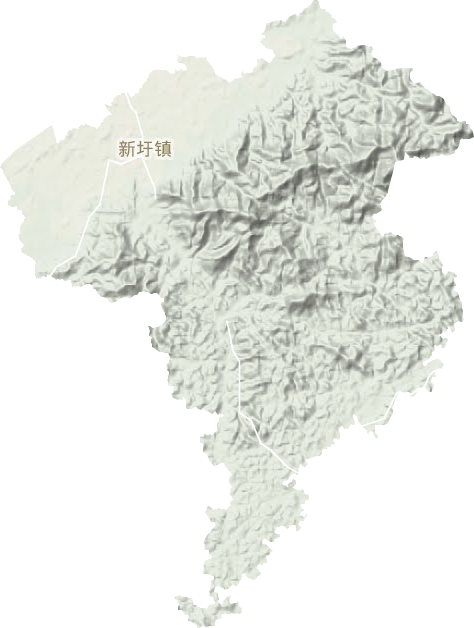 新圩鎮地形圖