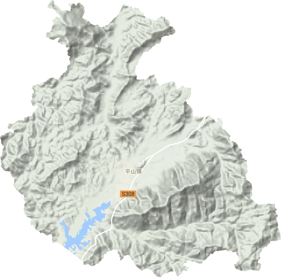 平山鎮地形圖