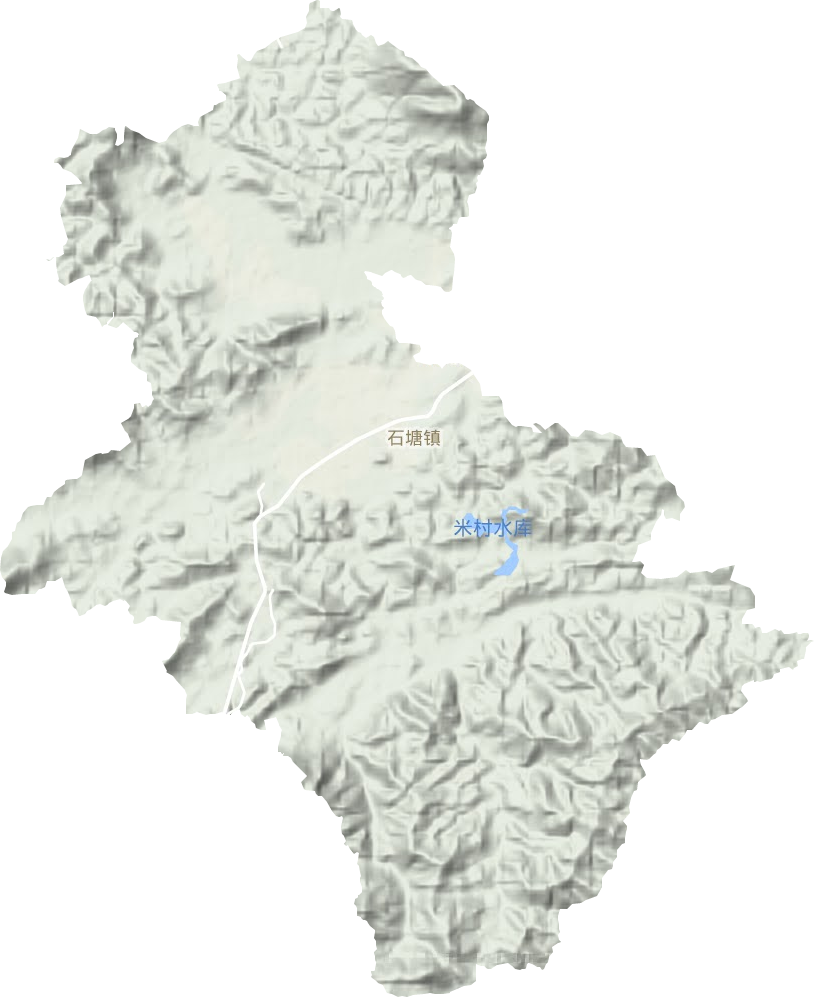 石塘鎮(zhèn)地形圖