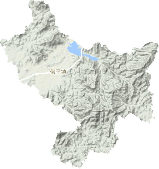 佛子鎮地形圖