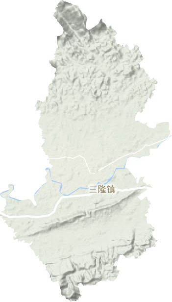 三隆鎮(zhèn)地形圖