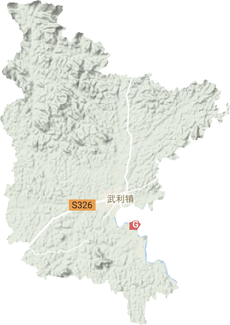 武利鎮地形圖