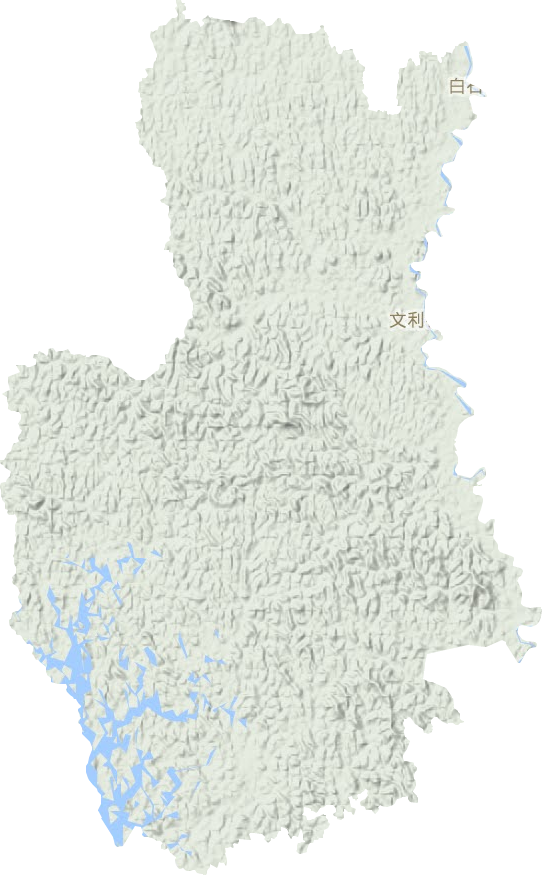文利鎮地形圖