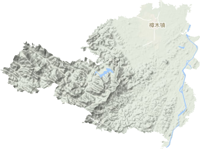 樟木鎮地形圖