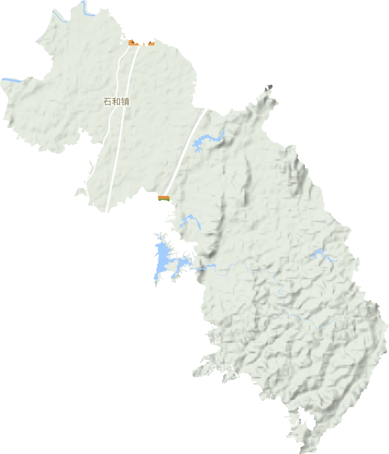 石和鎮地形圖