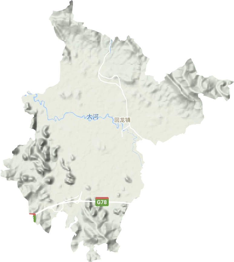 回龍鎮地形圖