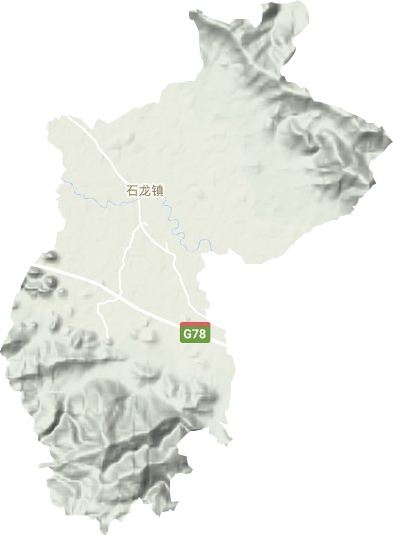 石龍鎮地形圖